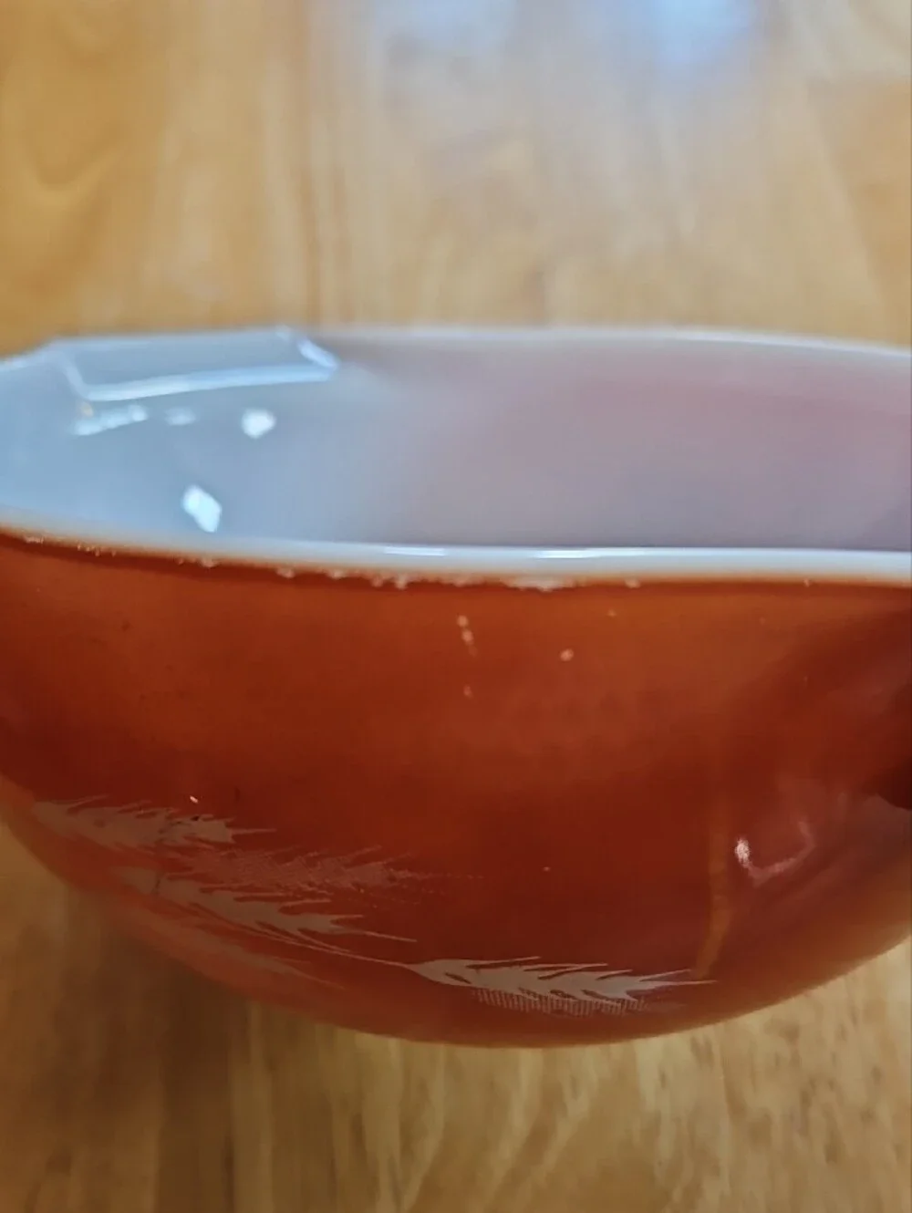 Pryex Harvest Wheat 1.5 Quart Mixing Bowl In Burnt Orange #442